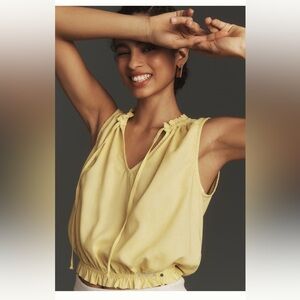 Cloth & Stone Ruffled-Edge Tank Size M